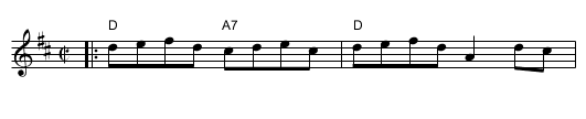 St. Joseph's Reel - staff notation