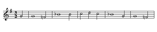 St. Katharina - staff notation