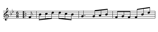 St. Kevin - staff notation