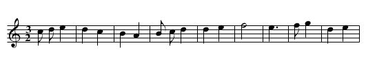 St. Margaret's Hill - staff notation