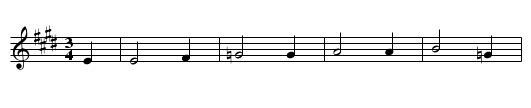 St. Michael - staff notation