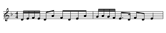 St Patrick's An Dro - staff notation