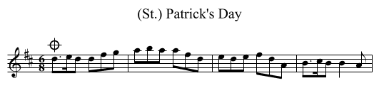 (St.) Patrick's Day - staff notation