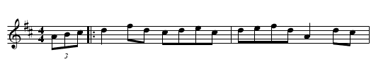 St. Stanislaus Reel - staff notation