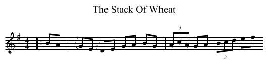 Stack Of Wheat, The  - staff notation