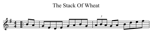 Stack Of Wheat, The  - staff notation