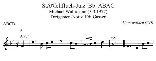 StÃ¤feliflueh-Juiz  Bb  ABAC - staff notation