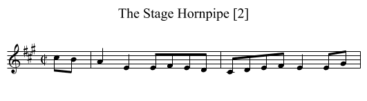 Stage Hornpipe [2], The - staff notation