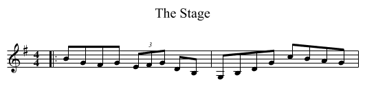 Stage, The  - staff notation