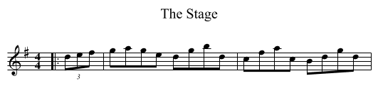 Stage, The  - staff notation