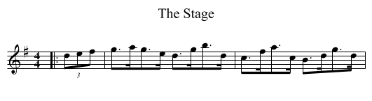 Stage, The  - staff notation