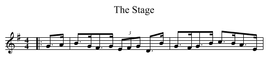 Stage, The  - staff notation