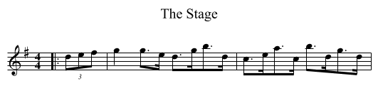 Stage, The  - staff notation