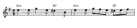 Staggering Home - staff notation