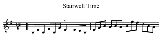 Stairwell Time - staff notation