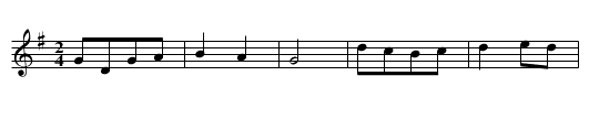 Stala nam sie nowina, pani pana zabila - staff notation
