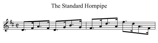 Standard Hornpipe, The - staff notation