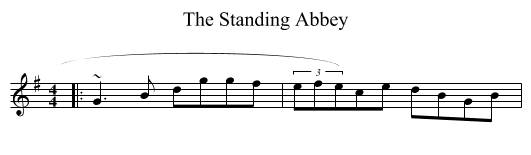 Standing Abbey, The  - staff notation