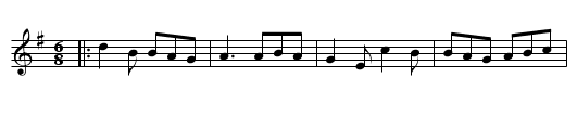 Star Above the Garter - staff notation
