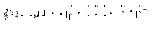 Star o' Robbie Burns #1, The - staff notation