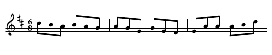 Star of Munster Jig - staff notation