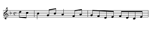 Star of Munster - staff notation