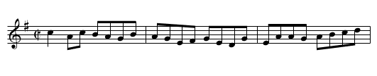 Star of Munster - staff notation