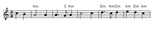 Star of the County Down - staff notation