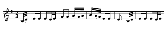 Star of the County Down - staff notation