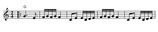 Stara Sapcanka - staff notation