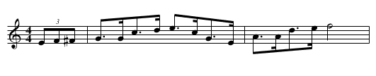 Starlight Schottische - staff notation