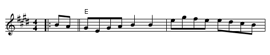Staten Island Hornpipe - staff notation