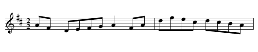 Staten Island Hornpipe - staff notation