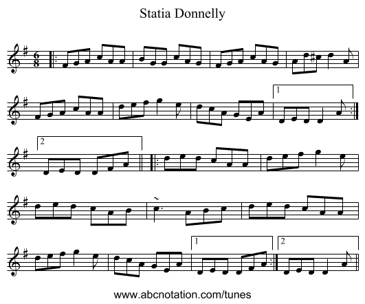 Statia Donnelly - staff notation