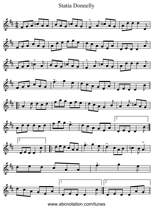 Statia Donnelly - staff notation