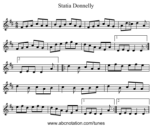 Statia Donnelly - staff notation