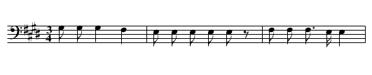 Steal-partner Dance Song (d) - staff notation