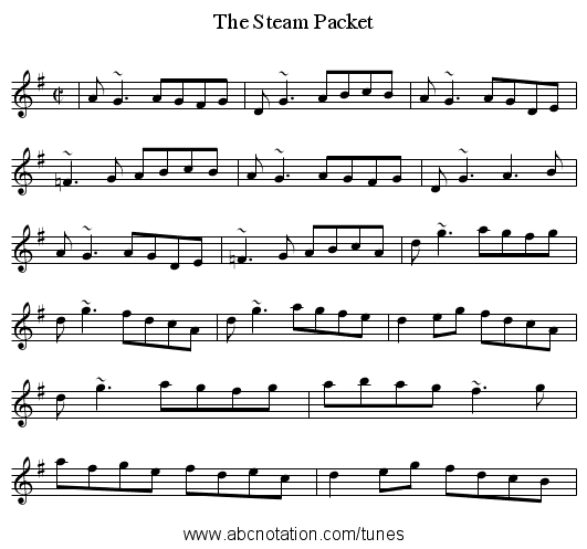 Steam Packet, The - staff notation