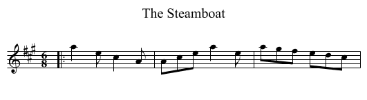 Steamboat, The  - staff notation