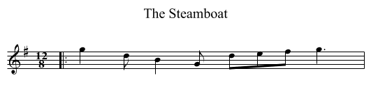 Steamboat, The  - staff notation
