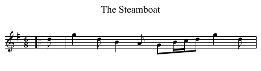 Steamboat, The  - staff notation