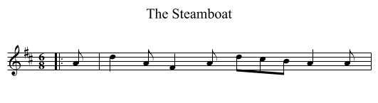 Steamboat, The  - staff notation
