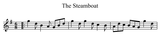 Steamboat, The  - staff notation