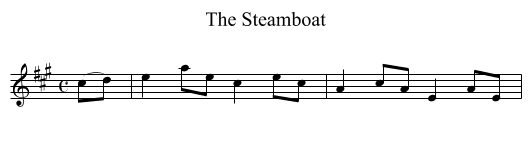 Steamboat, The - staff notation