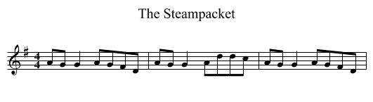 Steampacket, The  - staff notation