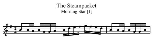Steampacket, The - staff notation