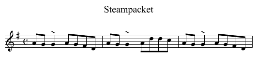 Steampacket - staff notation
