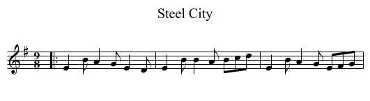 Steel City - staff notation