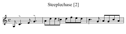 Steeplechase [2] - staff notation