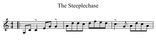 Steeplechase, The  - staff notation